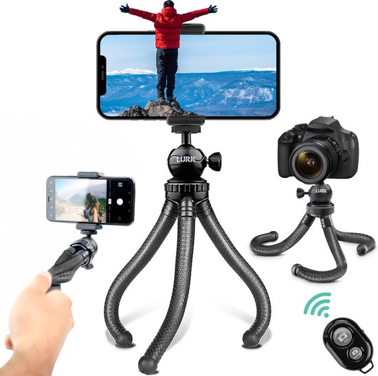 LURK 3 in 1 Flexibele Octopus Tripod statief voor smartphone en (actie)camera review