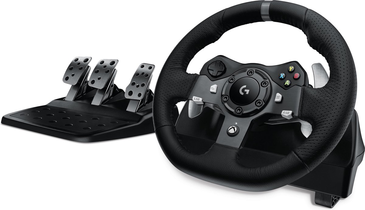 Logitech G920 Driving Force - Racestuur en Pedalen - Xbox Series X|S, Xbox One & PC